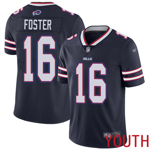 Youth Buffalo Bills #16 Robert Foster Limited Navy Blue Inverted Legend NFL Jersey->youth nfl jersey->Youth Jersey